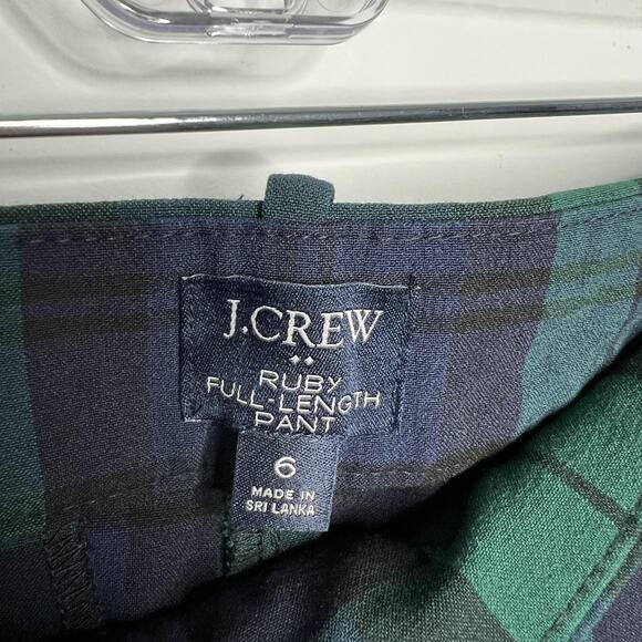 J Crew Ruby Pants Womens 6 Plaid Full Length Reimagined Stretch Office Workwear - Picture 3 of 8